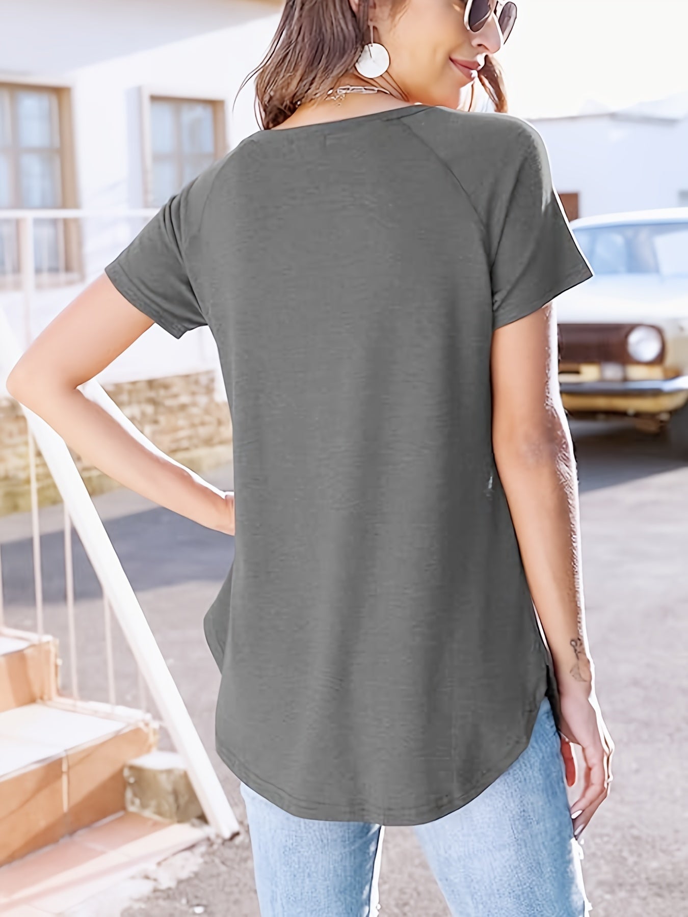 Damen Sommer Leinen T-Shirt – Leicht, Bequem & Stilvoll Casual