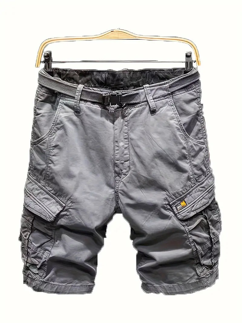 Atmungsaktive Cargo-Shorts aus Baumwolle Multi-Pocket