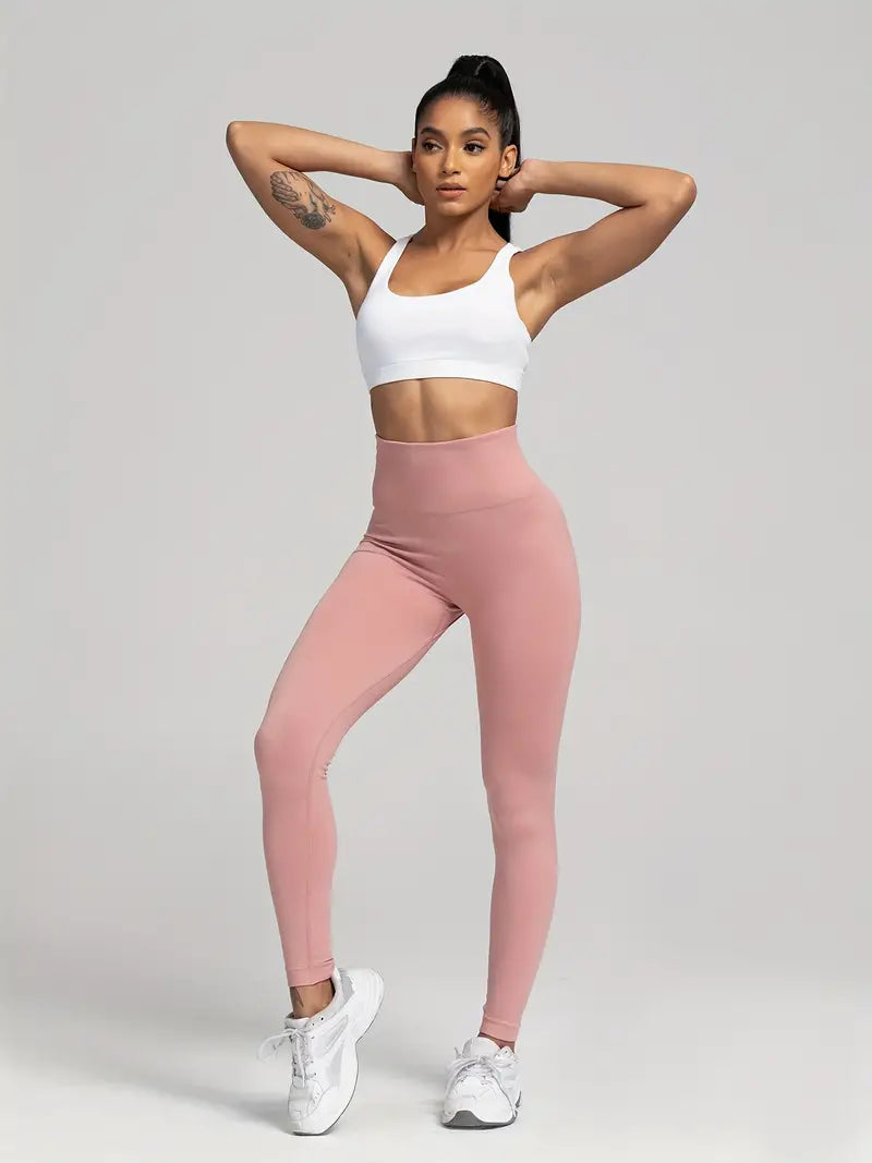 Vivian - Nahtlose Yoga-Sport-Leggings mit hoher Taille