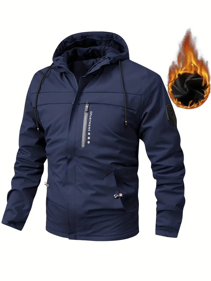 Luis - Herren Casual Winterjacke Mantel für Outdoor-Aktivitäten