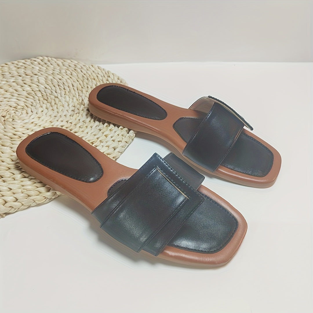 Neue Mode Damen Flache Sandalen – Leichte, Rutschfeste Slipper