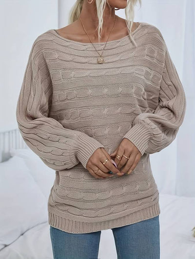 Strickpulli mit Schmetterlingsärmeln