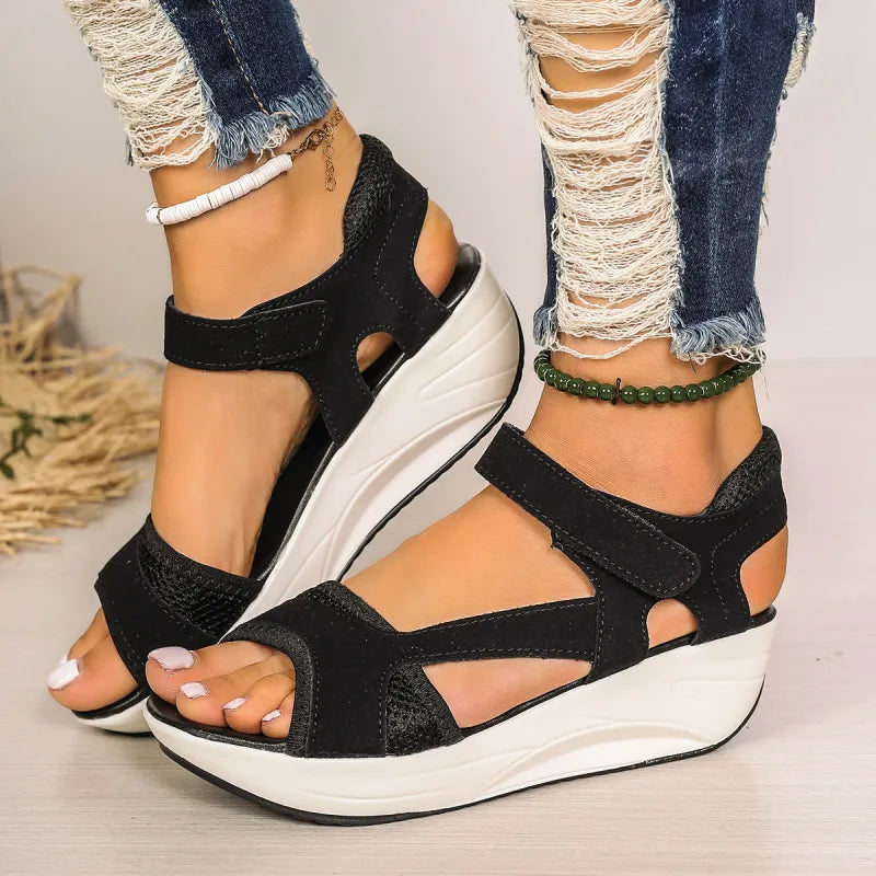 Sommer neue dicke Unterseite Mode Frauen Schuhe