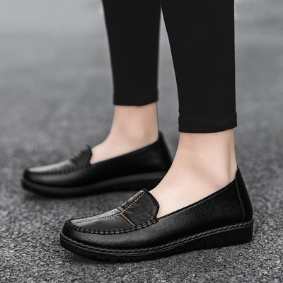 Damen Slip-On Loafer, Weiche Sohle, Rutschfeste Flache Schuhe