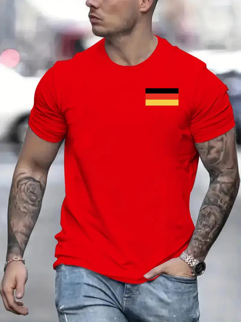 Bequemes und vielseitiges deutsches Grafik-T-Shirt