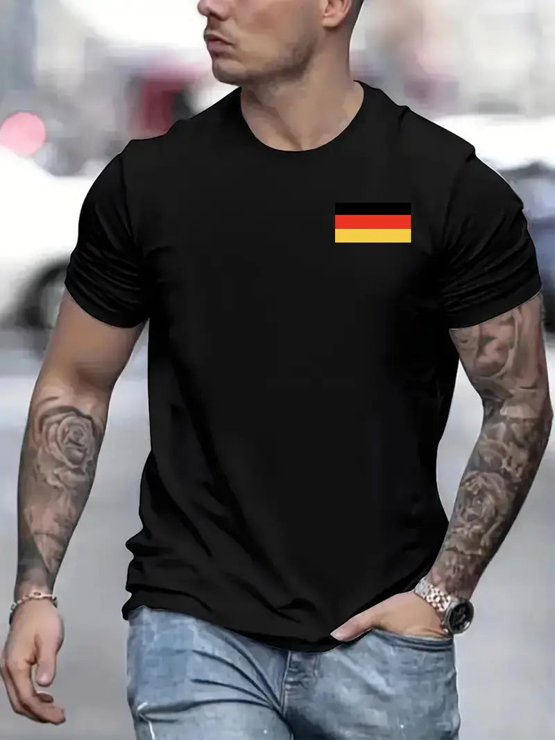 Bequemes und vielseitiges deutsches Grafik-T-Shirt