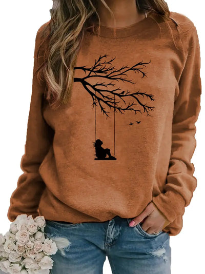 Sweatshirt mit Aufdruck Botanische Glückseligkeit mit Natur-Inspirationen