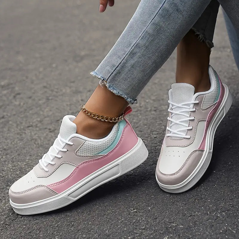 Colorblock-Skate-Schuhe für Frauen