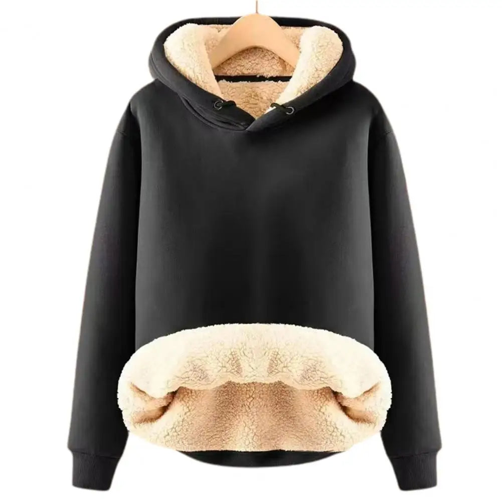 Jenifo - Damen-Sherpa-Fleece-Hoodie