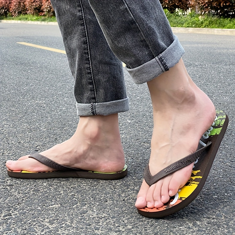 Damen Leichtes Lässiges Sommer Sandalen – Stylisch, Graffiti-Design & Bequem