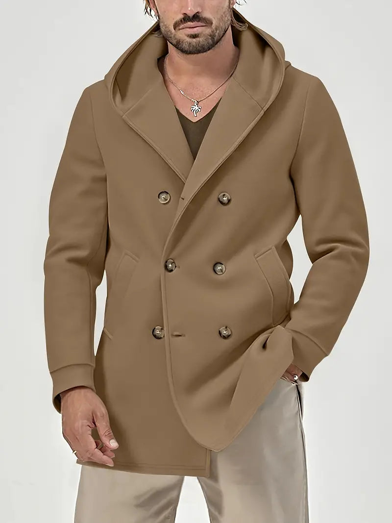 Eleganter lässiger Trenchcoat mit Kapuze