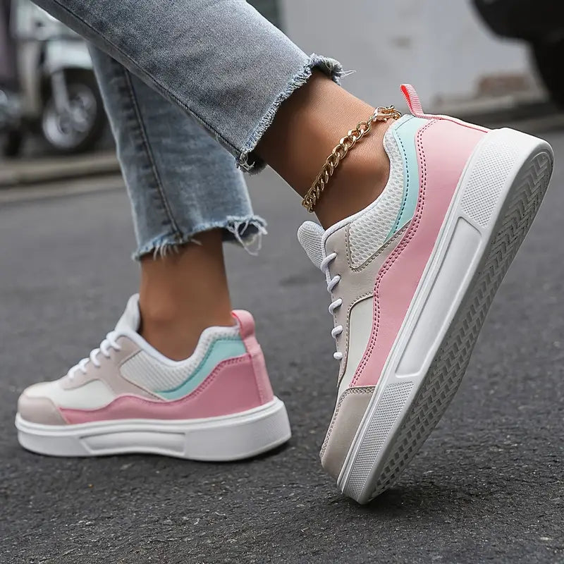 Colorblock-Skate-Schuhe für Frauen