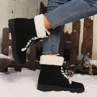 Gemütliche und stilvolle Winter-Schneestiefel für Damen - Vintage