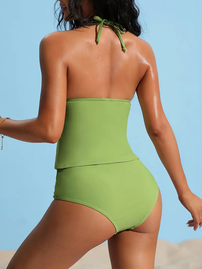 Einfarbiges 2er Set Tankini