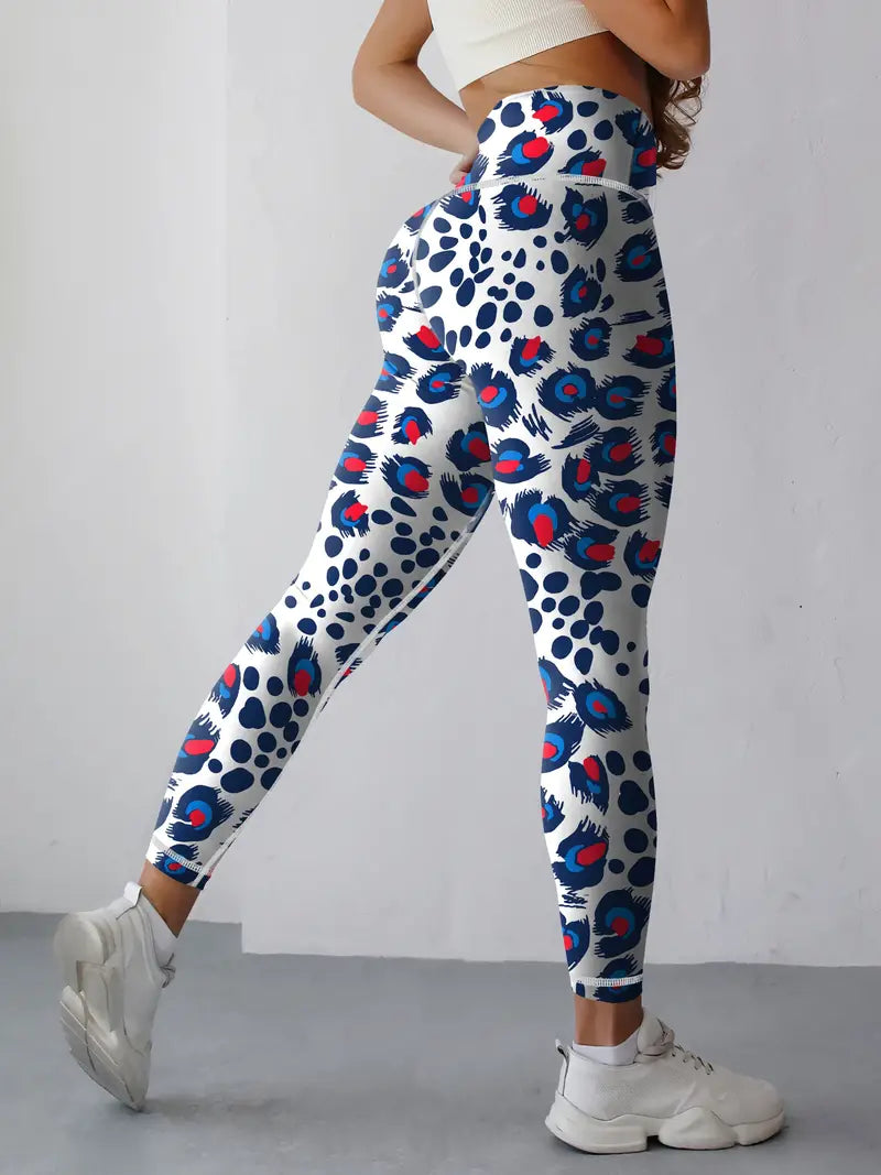 Bedruckte Leggings mit hoher Taille für Frauen