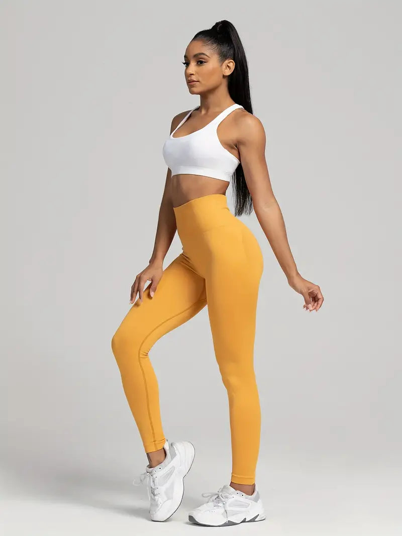 Vivian - Nahtlose Yoga-Sport-Leggings mit hoher Taille