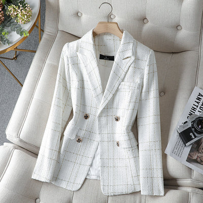 Ella - Mode Solide Knopfleiste Blazer Elegant Reverskragen