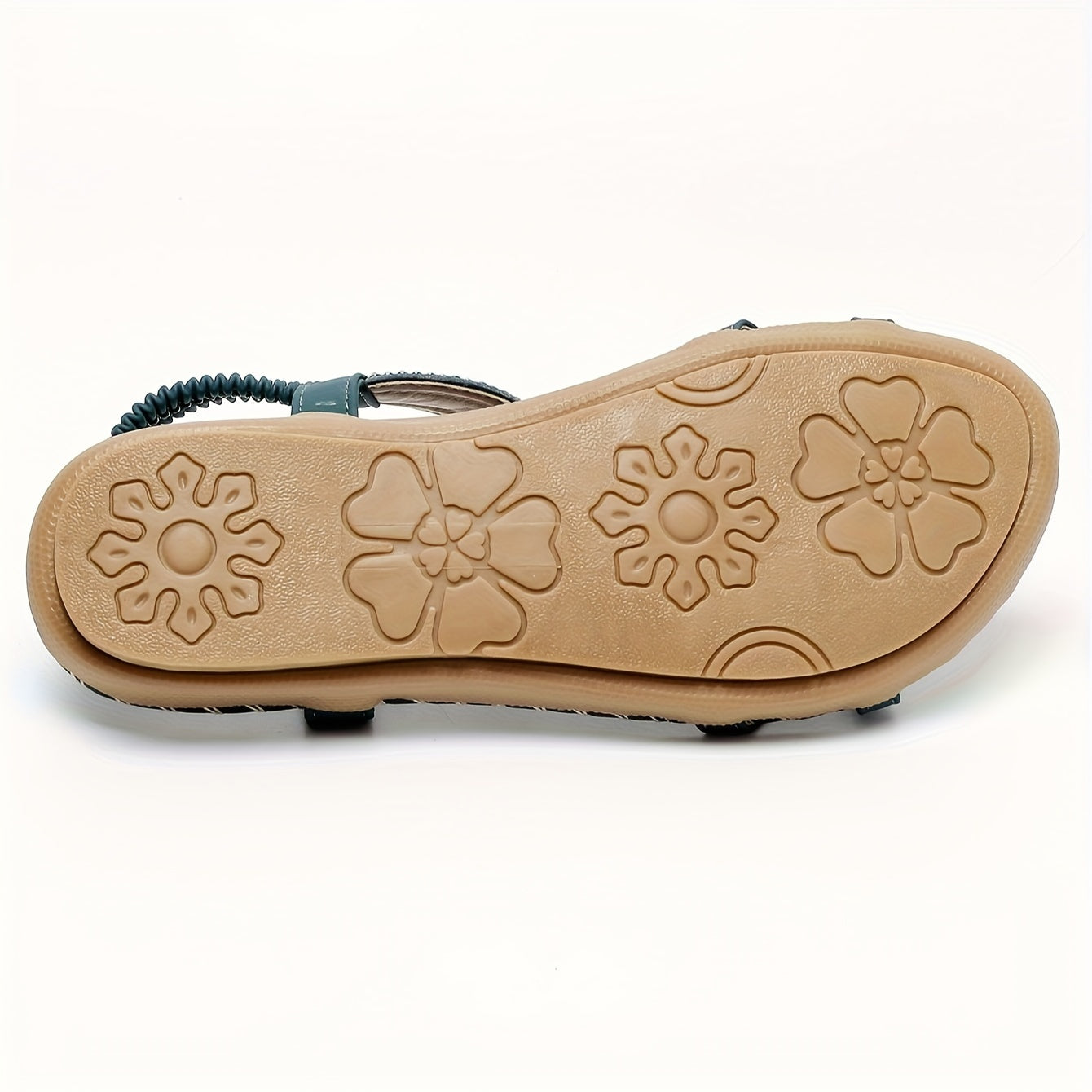 Boho Chic Handgefertigte Sandalen mit elastischem Knöchelriemen