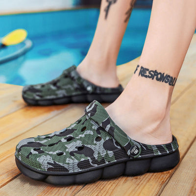 Rutschfeste EVA-Clogs in Camouflage-Optik