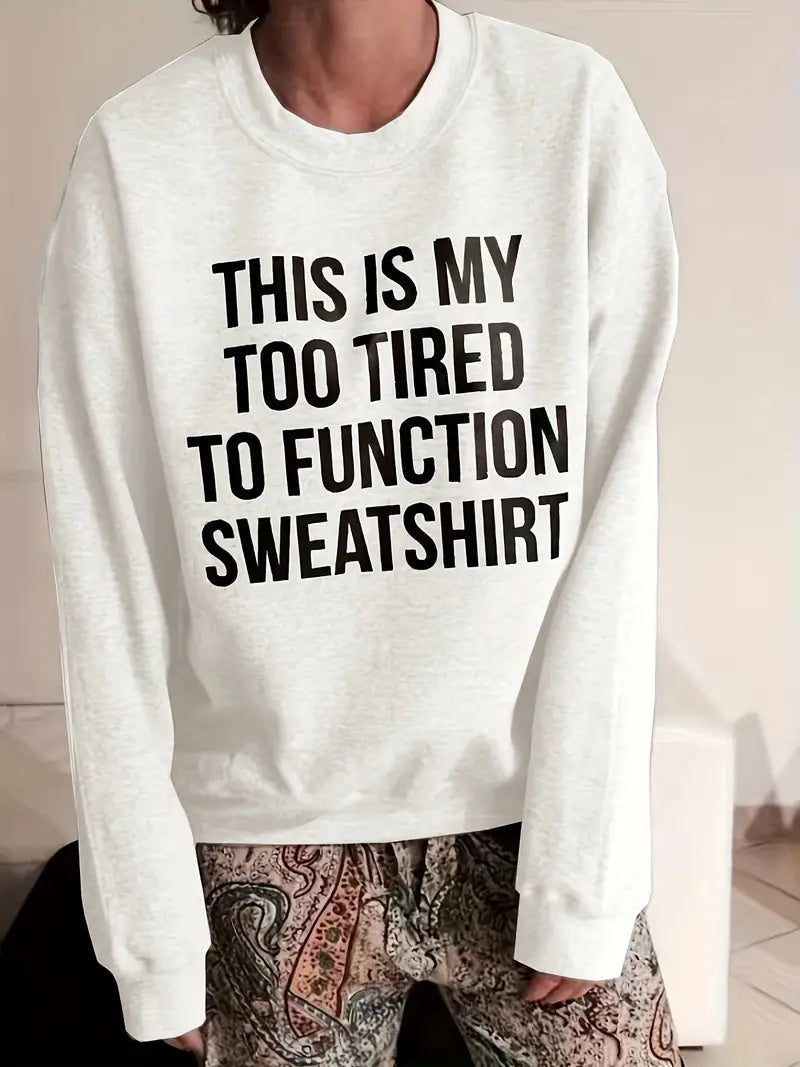 Sweatshirt mit Buchstaben-Print von Chill Mode