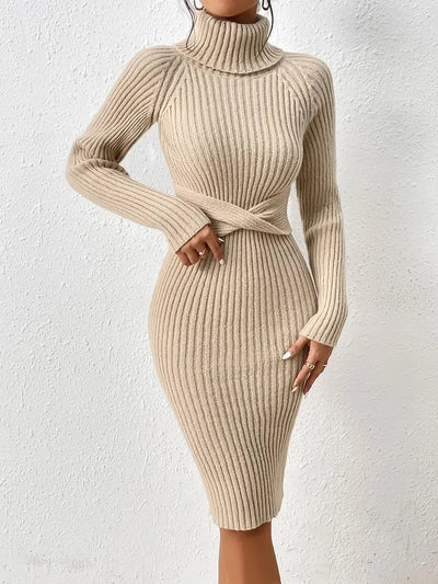 Bodycon-Pulloverkleid für kühlere Tage