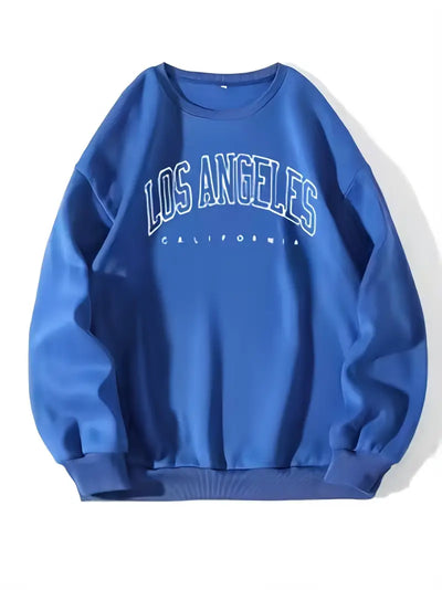 Sweatshirt mit Los Angeles-Uni-Aufdruck für den Herbst