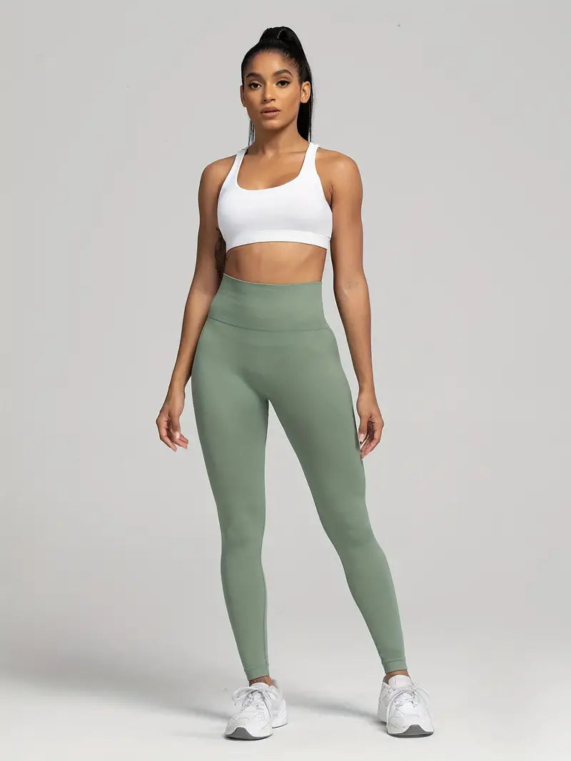 Vivian - Nahtlose Yoga-Sport-Leggings mit hoher Taille