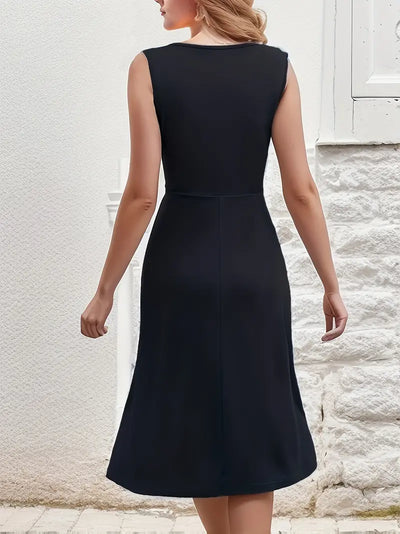 Elegantes ärmelloses Kleid für den Frühling