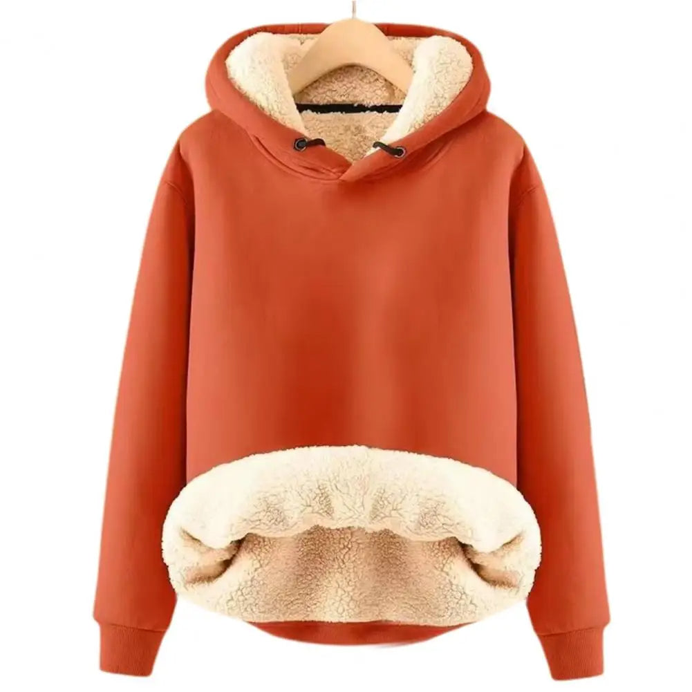 Jenifo - Damen-Sherpa-Fleece-Hoodie