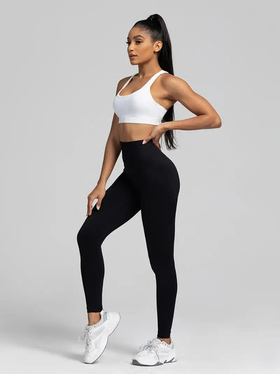 Vivian - Nahtlose Yoga-Sport-Leggings mit hoher Taille