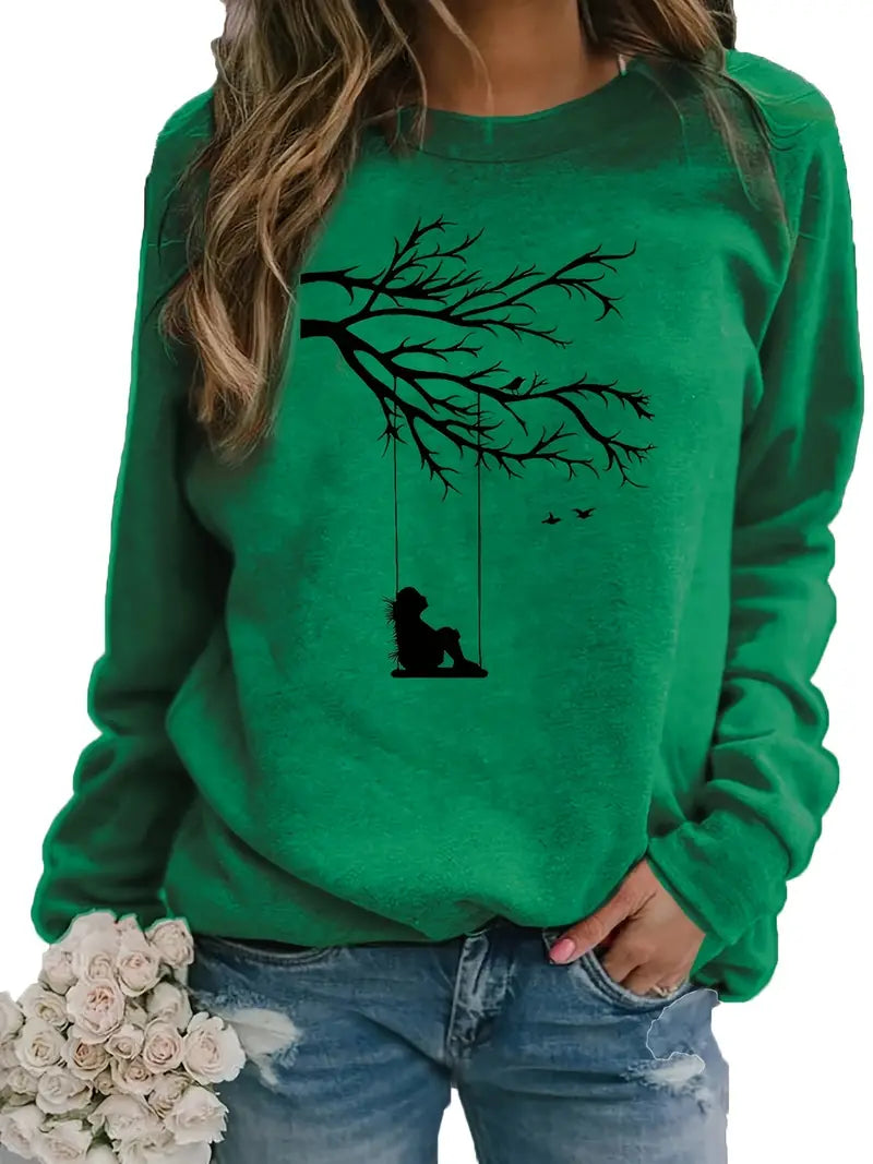 Sweatshirt mit Aufdruck Botanische Glückseligkeit mit Natur-Inspirationen