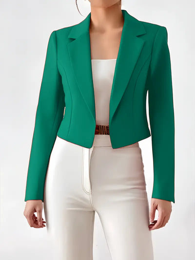 Elegant Damen Blazer, Formelle Einreiher Jacke aus Polyester