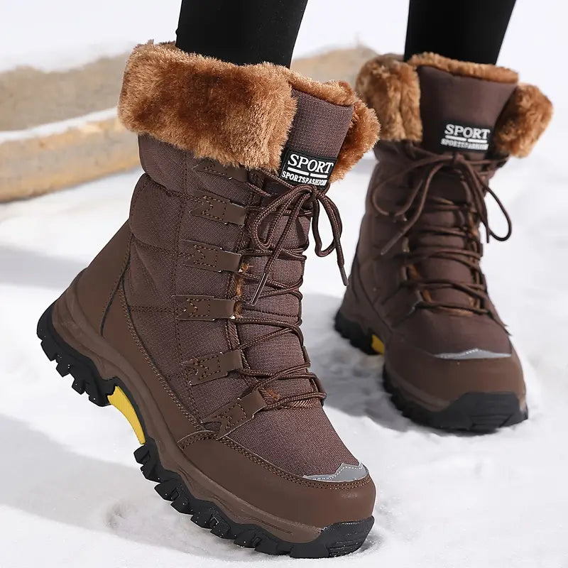 Wasserdicht Winterstiefel mit Faux-Fur-Lining – Rutschfeste, isolierte Schnee-Boots