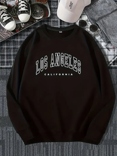 Sweatshirt mit Los Angeles-Uni-Aufdruck für den Herbst