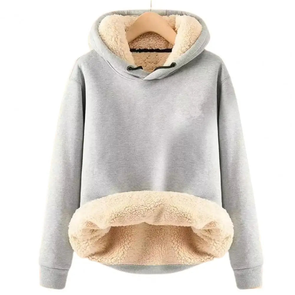 Jenifo - Damen-Sherpa-Fleece-Hoodie