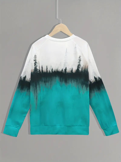 Sweatshirt mit Wald Whimsy Waldprint