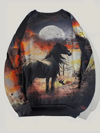 Reiterträume Pferd & Mond Sweatshirt