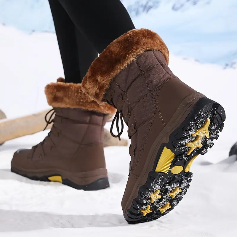 Wasserdicht Winterstiefel mit Faux-Fur-Lining – Rutschfeste, isolierte Schnee-Boots