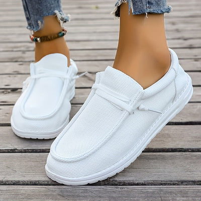 Damen Sommer-Loafer – Leichte Slip-On Freizeitschuhe mit Weicher Sohle