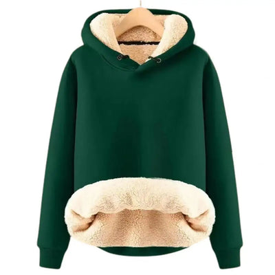 Jenifo - Damen-Sherpa-Fleece-Hoodie