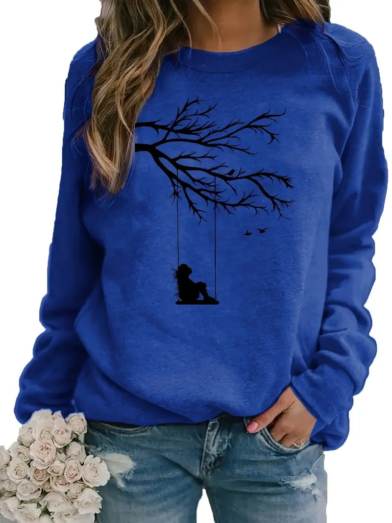 Sweatshirt mit Aufdruck Botanische Glückseligkeit mit Natur-Inspirationen