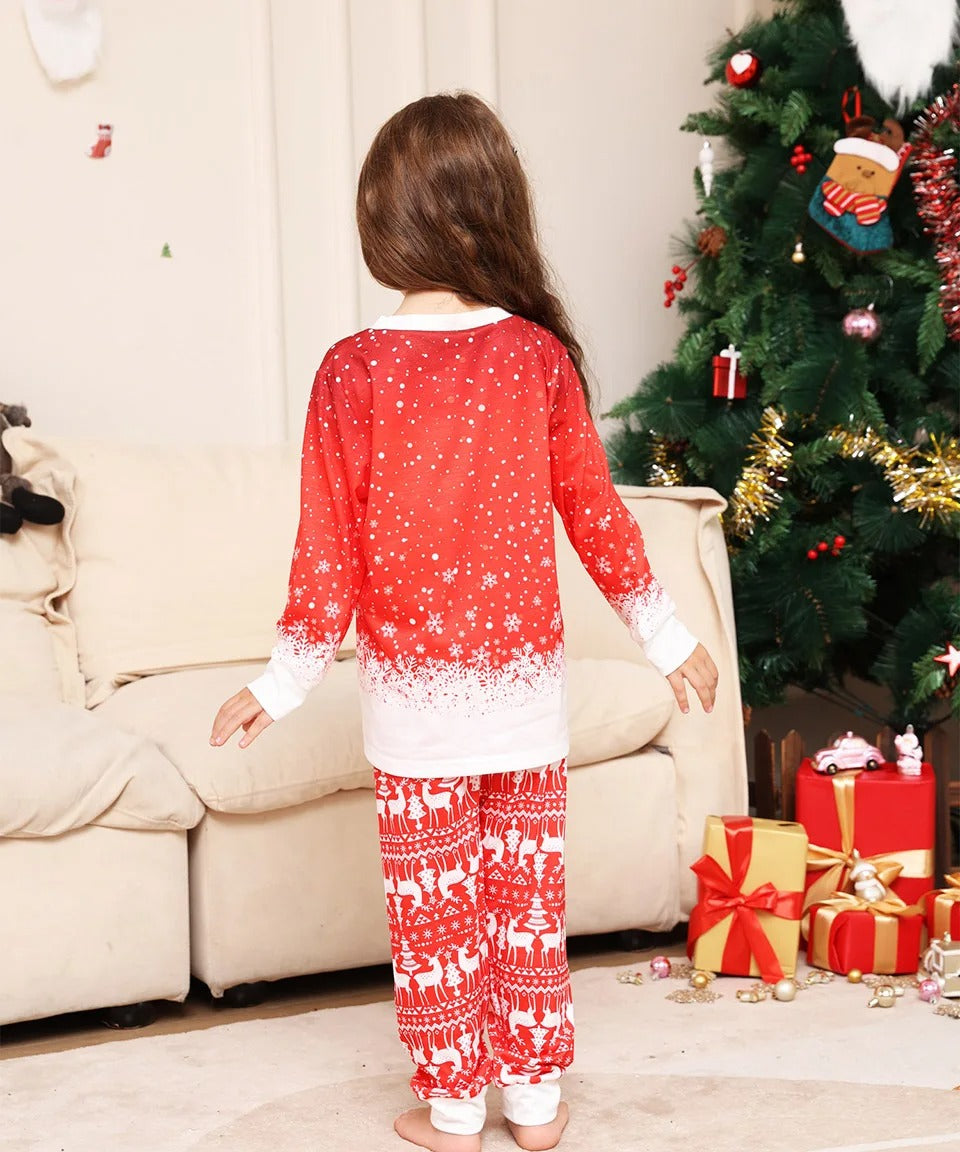 CheerSquad - Weihnachten Familie Matching Pyjama-Sets mit Rentier Full Front Print