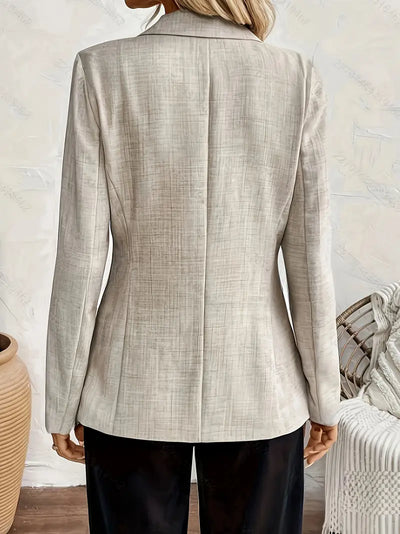 Stylischer Apricot Blazer für Damen, Schlankmachend, Ein-Knopf Design