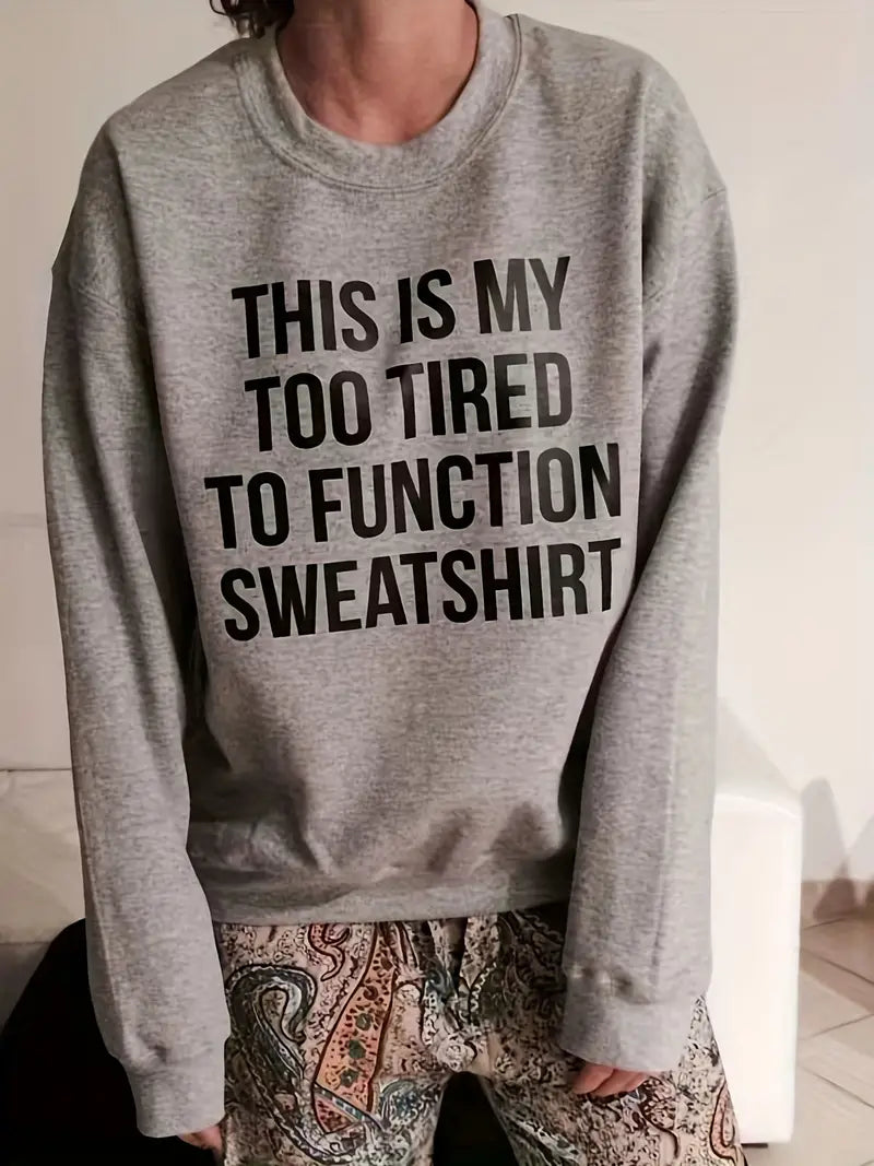 Sweatshirt mit Buchstaben-Print von Chill Mode