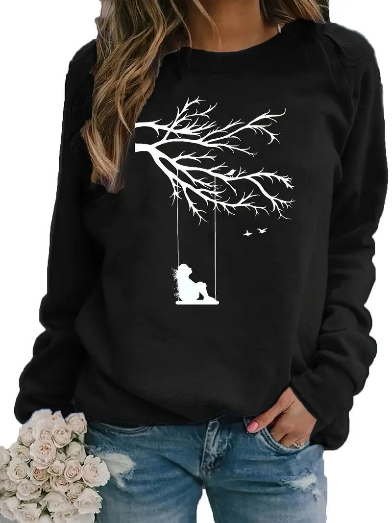 Sweatshirt mit Aufdruck Botanische Glückseligkeit mit Natur-Inspirationen