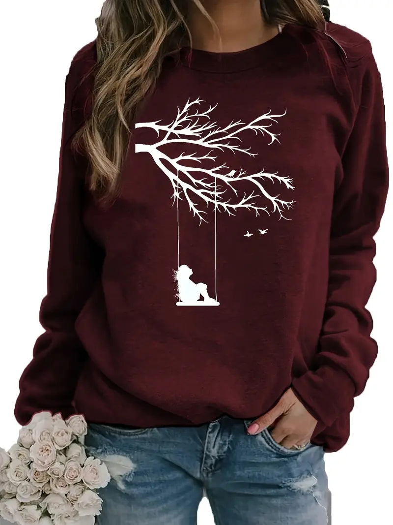 Sweatshirt mit Aufdruck Botanische Glückseligkeit mit Natur-Inspirationen