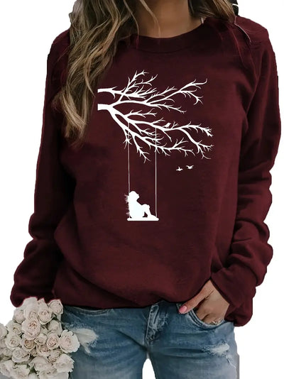 Sweatshirt mit Aufdruck Botanische Glückseligkeit mit Natur-Inspirationen