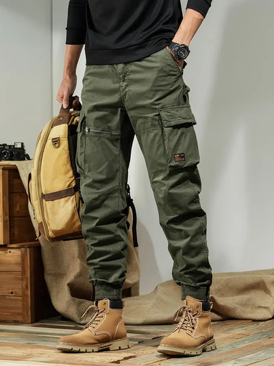 Cargo-Hosen  mit Mehrfach-Taschen – Casual Baumwoll-Jogger für Outdoor-Aktivitäten