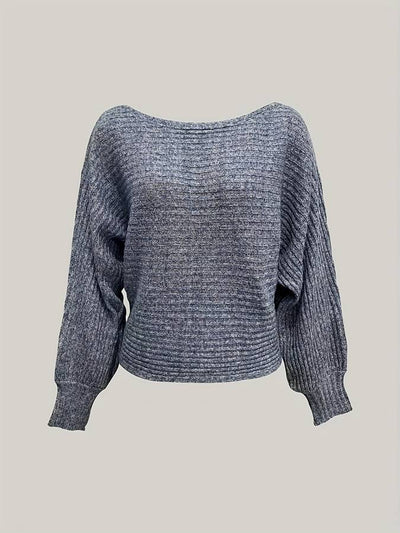 Ein-Schulter-Strickpullover