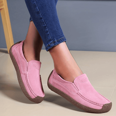 Leichte Damen Loafers, Geschlossene Slip-On Schuhe, Modische Gehstiefel